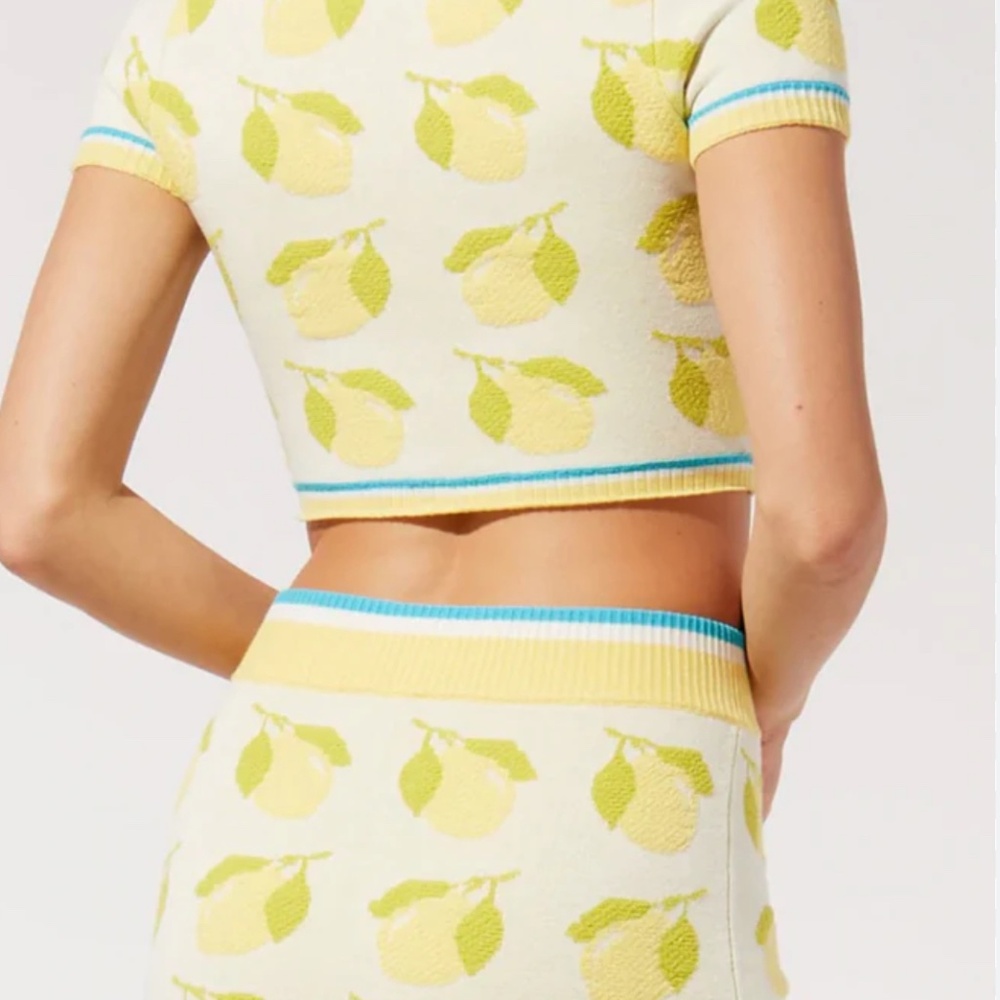 Solid & Stripe Matching Lemon June Set - image 2